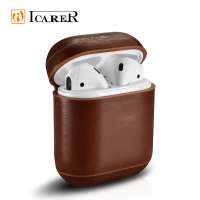 ICARER Best Design Leather  Protective Case for AirPods